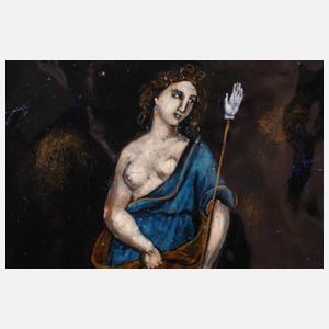 Limoges Emaille-Bildplatte "I.R. 1549"