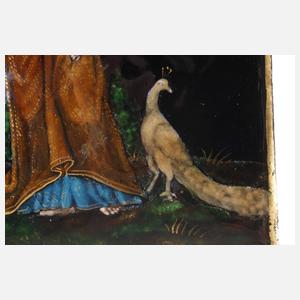 Limoges Emaille-Bildplatte "I.R. 1549"