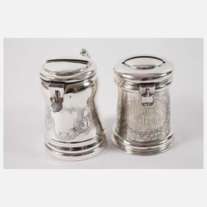 Paar feine Spardosen