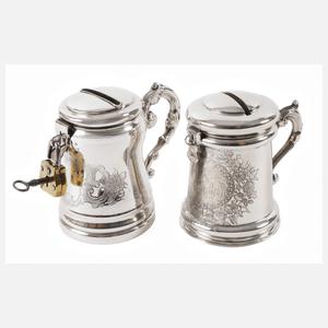 Paar feine Spardosen