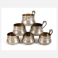 Sechs Teeglashalter Russland111