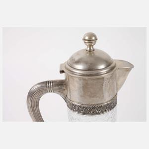 Karaffe mit Silbermontierung