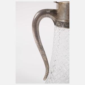 Karaffe mit Silbermontierung