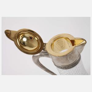 Karaffe mit Silbermontierung