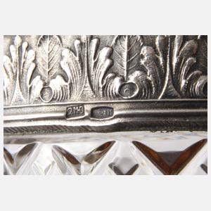 Karaffe mit Silbermontierung