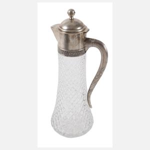 Karaffe mit Silbermontierung