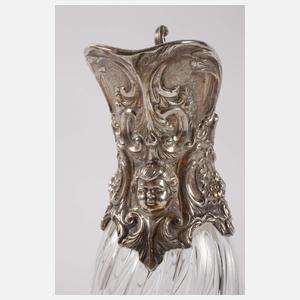 Schenkkanne mit Silbermontur