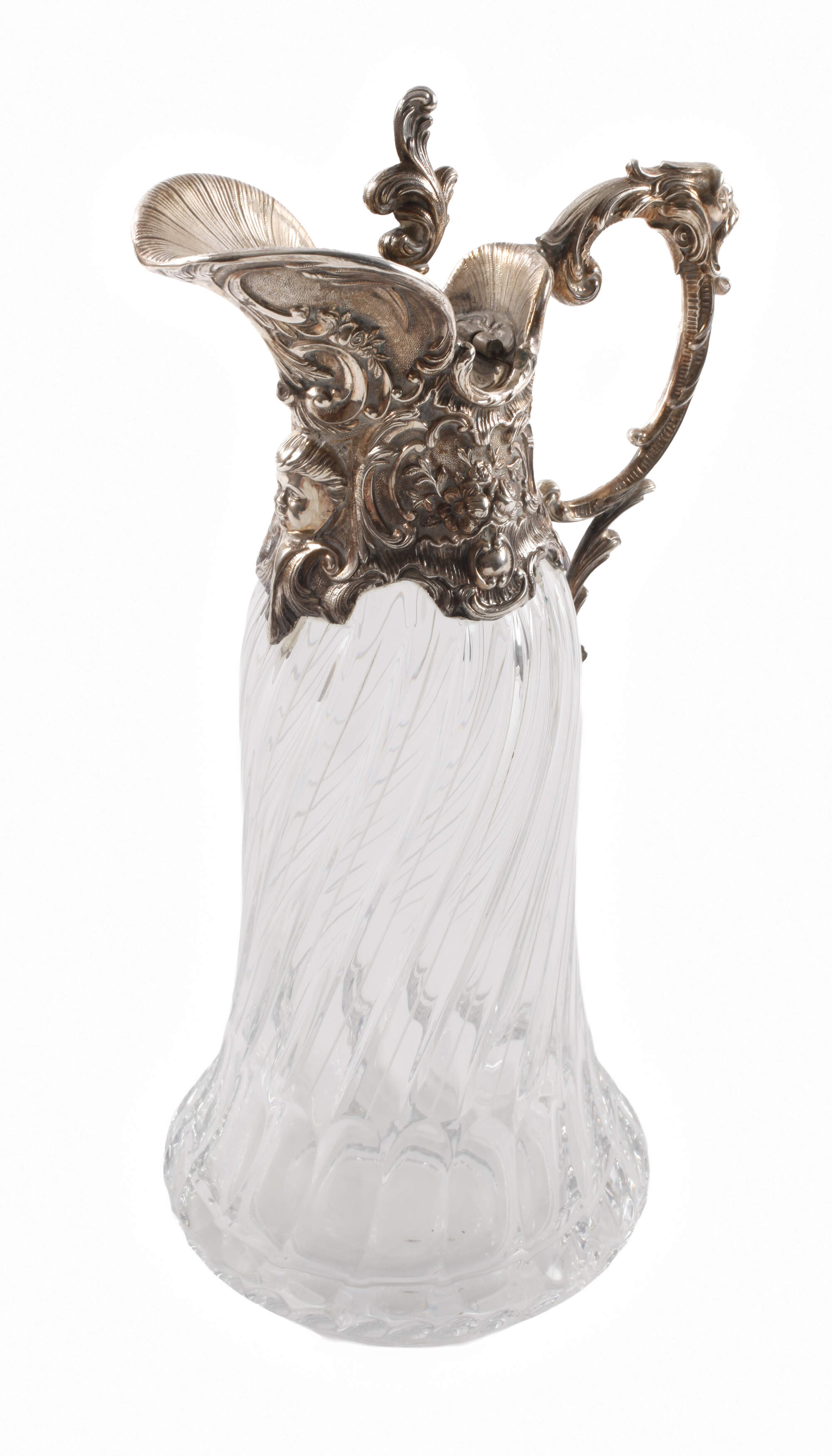 Schenkkanne mit Silbermontur