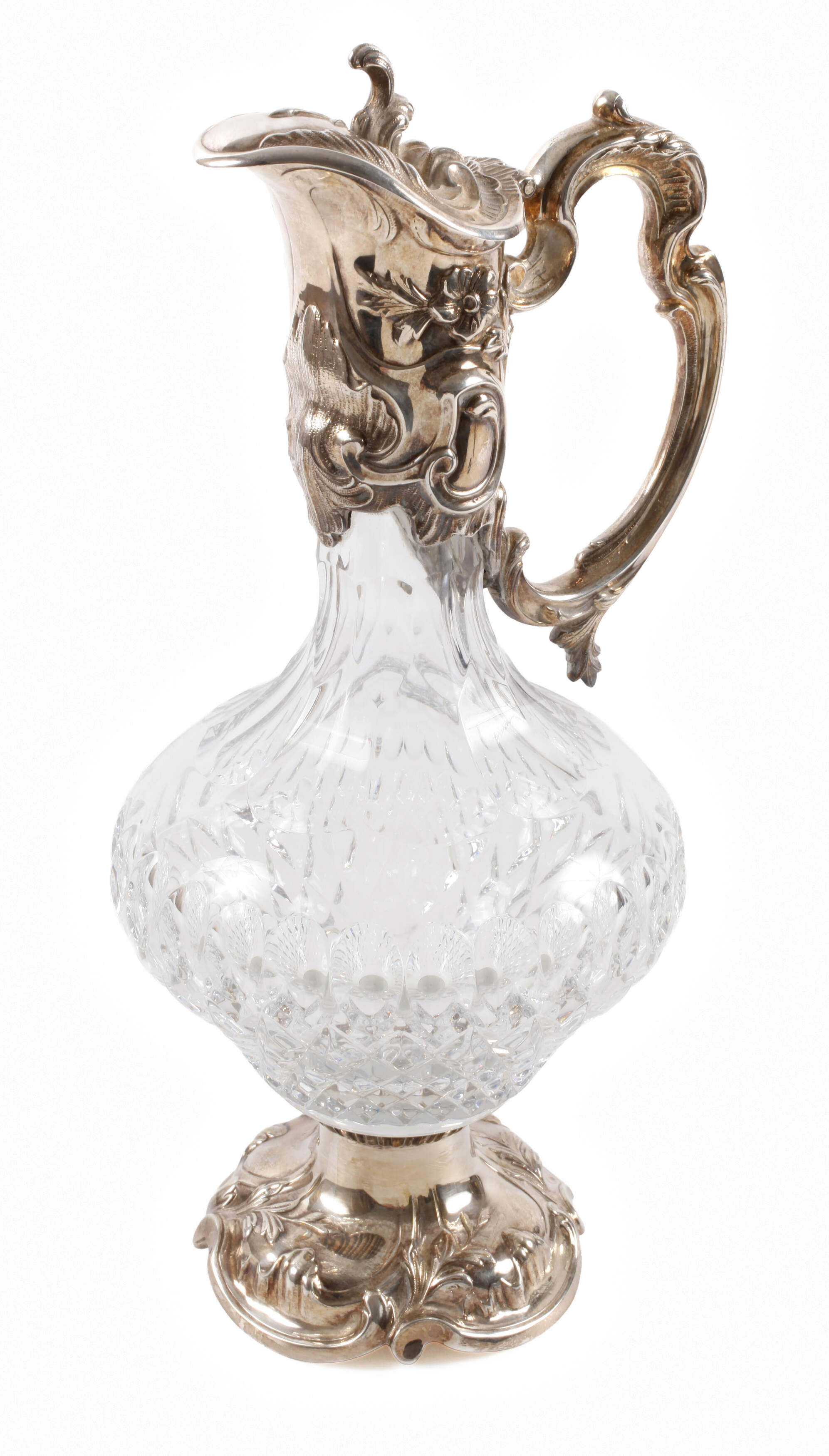 Schenkkanne mit Silbermontierung