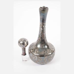 Feine Karaffe mit Silberauflage