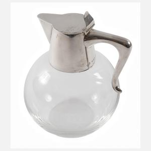 Kleine Schenkkanne mit Silbermontierung
