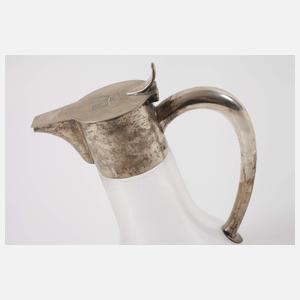 Silberkanne mit Adelswappen