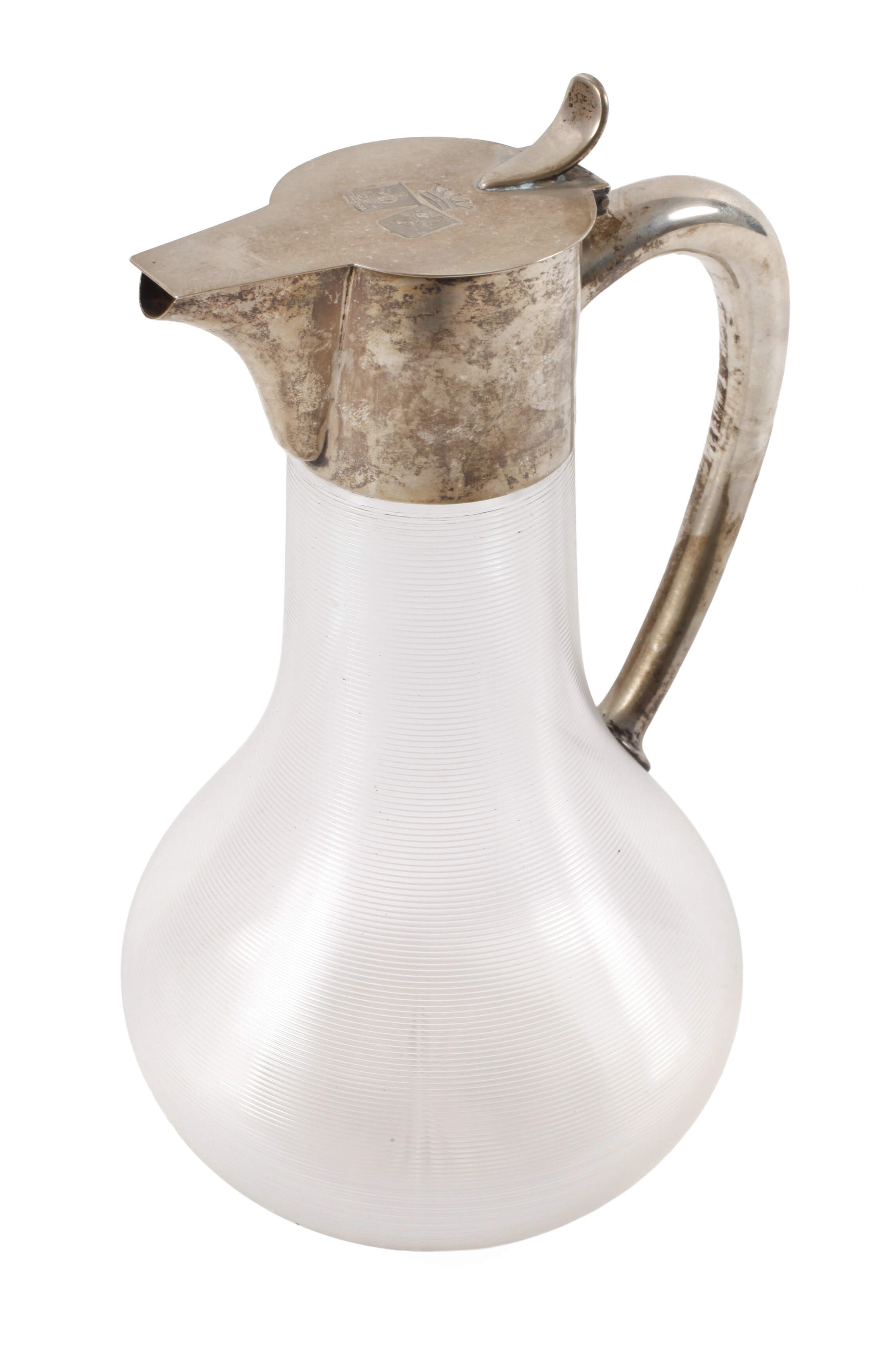 Silberkanne mit Adelswappen