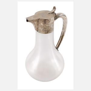 Silberkanne mit Adelswappen