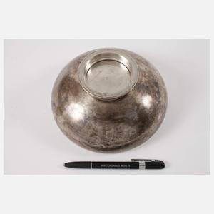 Schwere Anbietschale mit Adelswappen