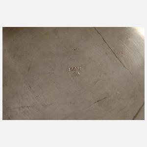 Schwere Anbietschale mit Adelswappen