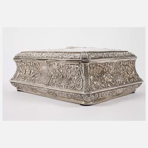Silberschatulle im Barockstil