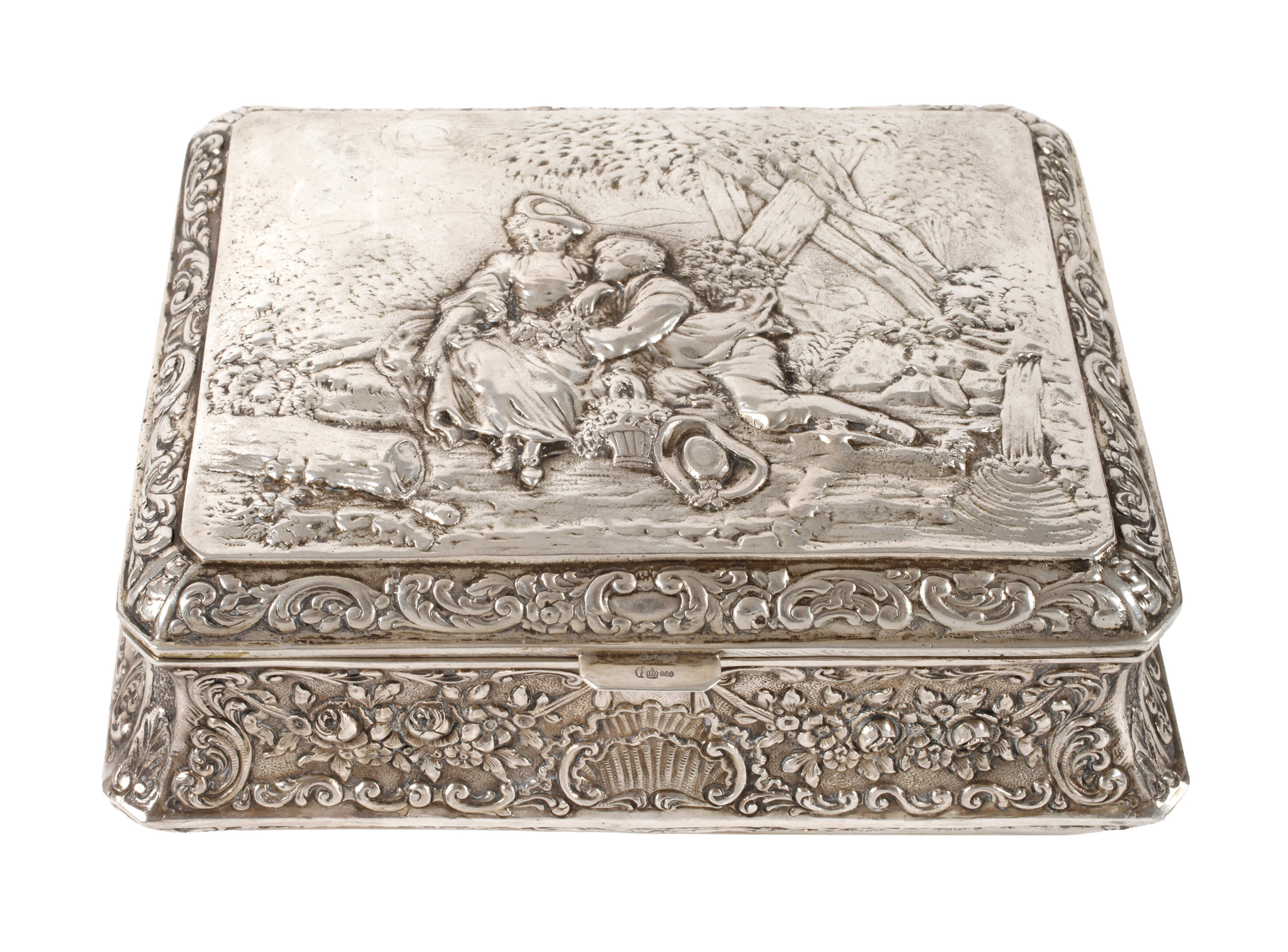Silberschatulle im Barockstil
