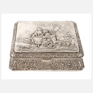Silberschatulle im Barockstil