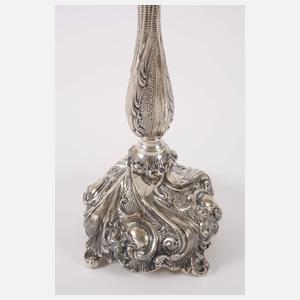 Paar Silberleuchter im Barockstil