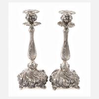 Paar Silberleuchter im Barockstil111