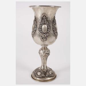 Silberkelch mit Tablett