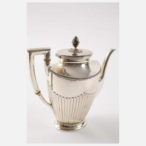 Kaffee- und Teekanne im Queen-Anne-Stil