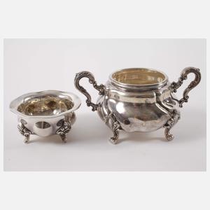 Vier Teile Tafelsilber