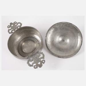 Wöchnerinnenschüssel Zinn