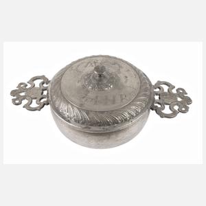 Wöchnerinnenschüssel Zinn