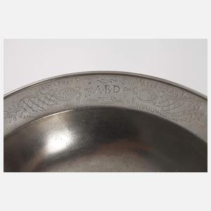 Große Nürnberger Zinnschüssel