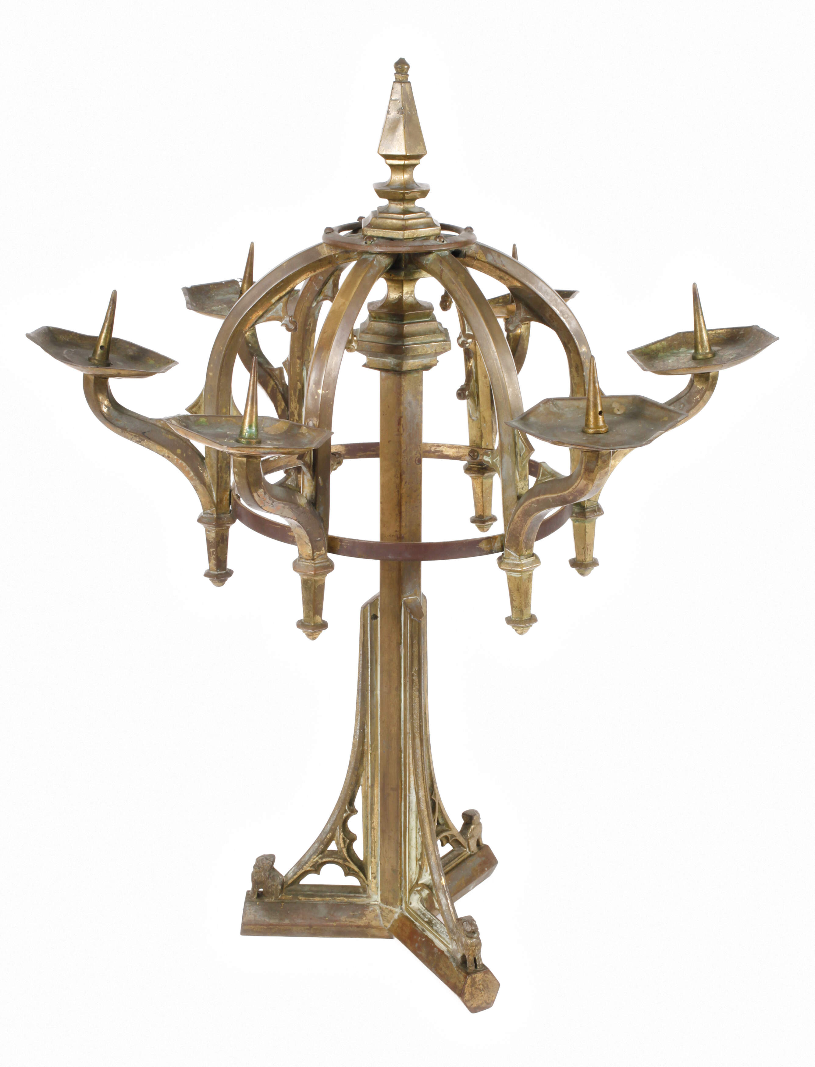 Messingleuchter Neogotik