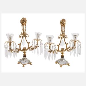 Paar Kaminleuchter Frankreich