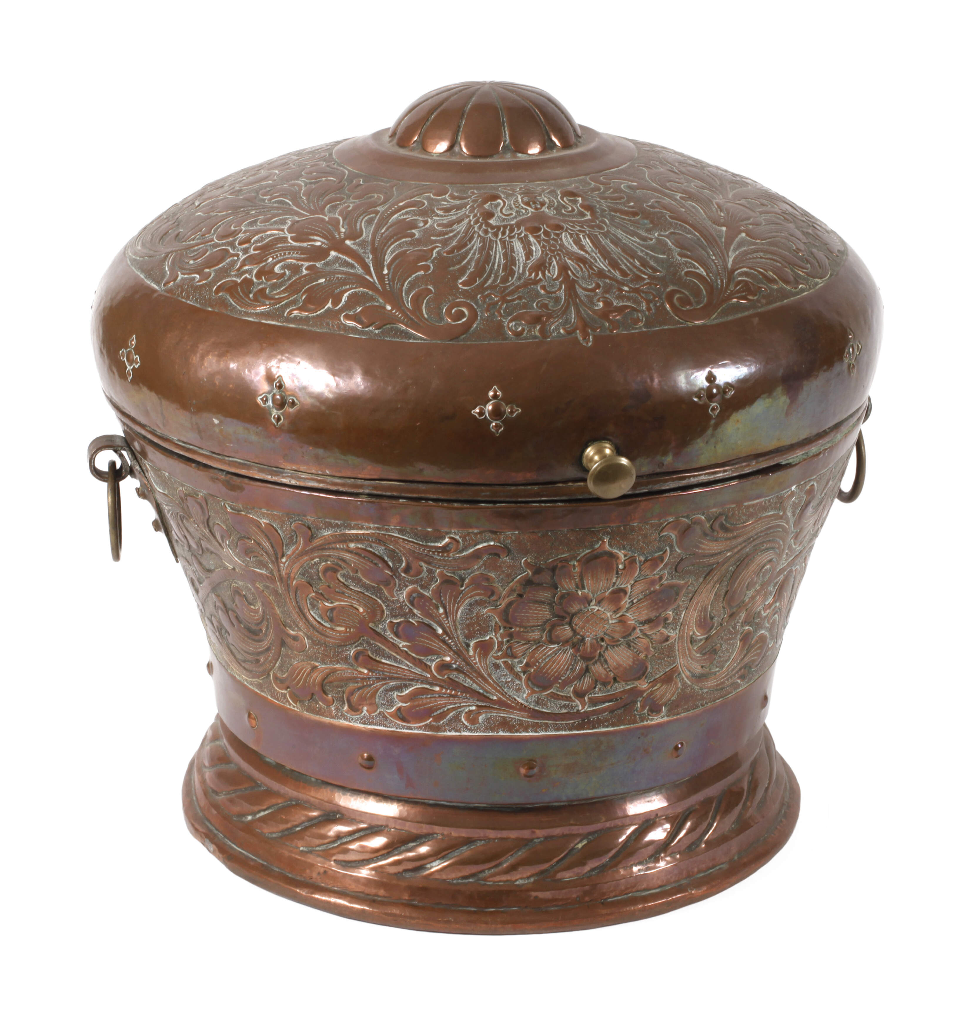 Barocker Brotkasten Kupfer