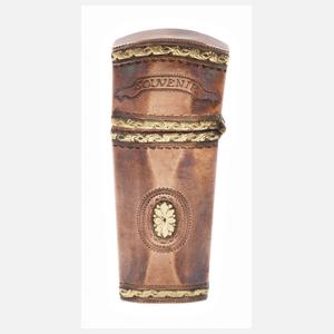 Necessaire "Carnet de bal" mit Goldauflagen