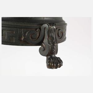 Lampenfuß mit Emaillebemalung