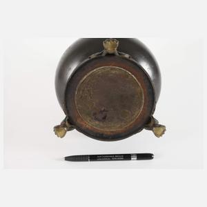 Lampenfuß mit Emaillebemalung