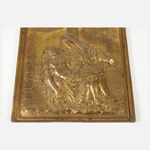 Bronzerelief Pietà