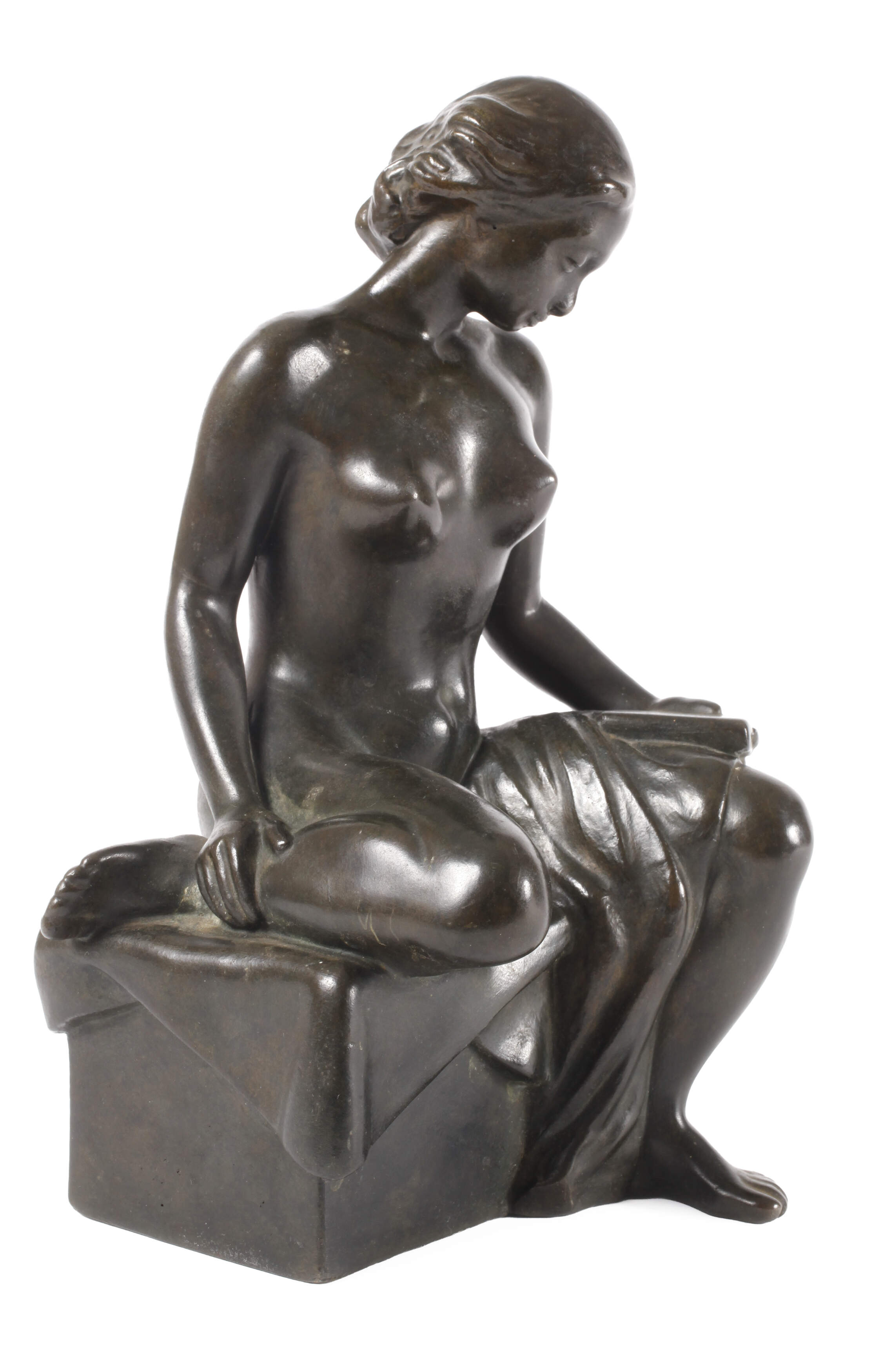 Gunnar Lindhardt Hansen, sitzender weiblicher Akt