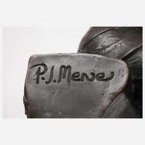 nach Pierre-Jules Mène, träumende junge Frau