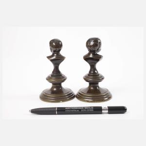 Paar kleine Putten-Büsten