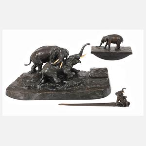 Karl Csadek, figürliches Schreibzeug