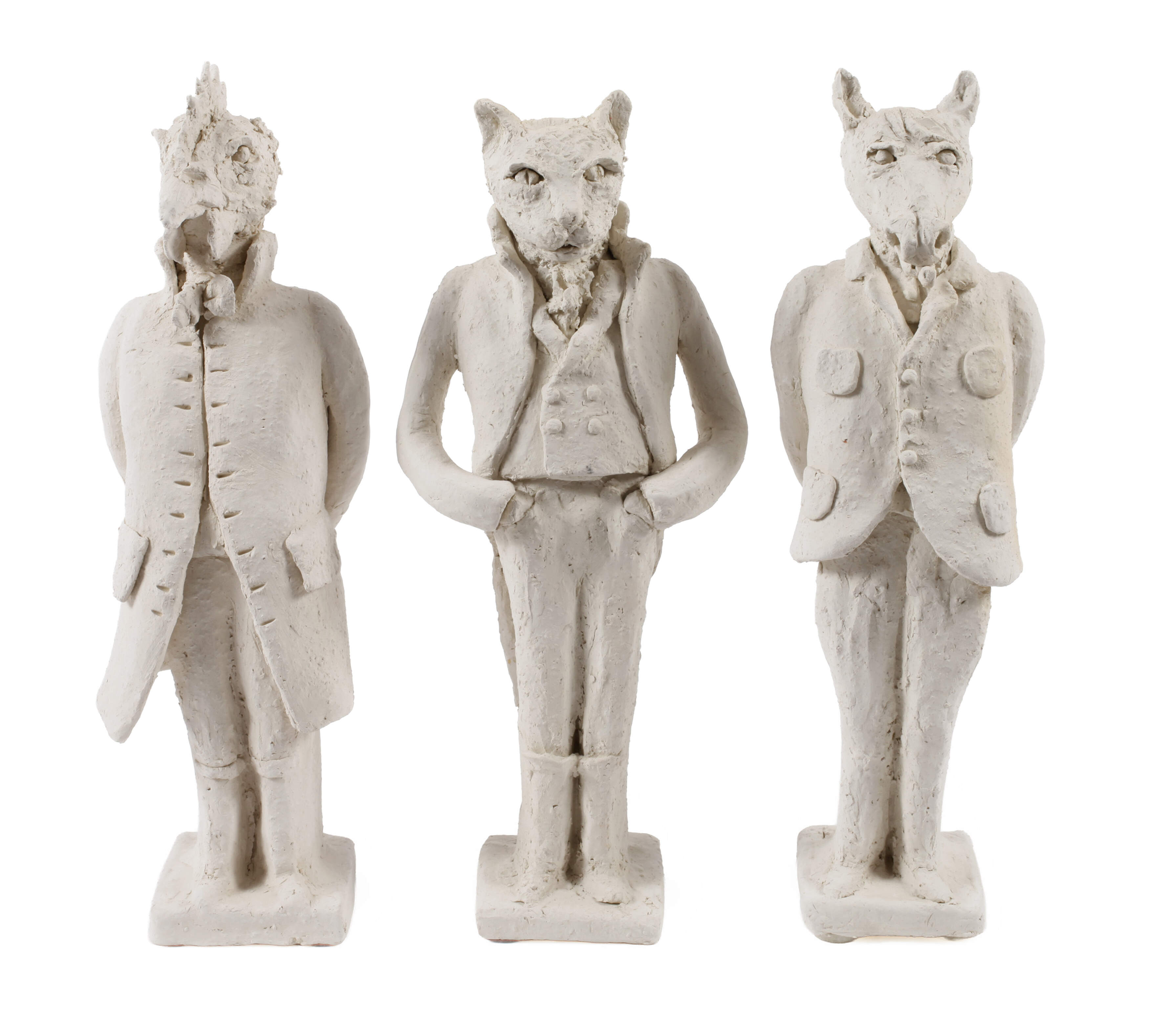 Laurence Lenglare, drei phantastische Tier-Mischwesen