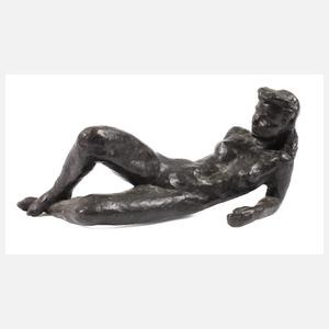 Doris Rücker, liegender weiblicher Akt