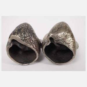 Emma de Sigaldi, Paar "Femme assise" in Silber