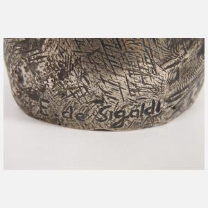 Emma de Sigaldi, Paar "Femme assise" in Silber