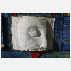 Phantastische Assemblage mit Mondsichel