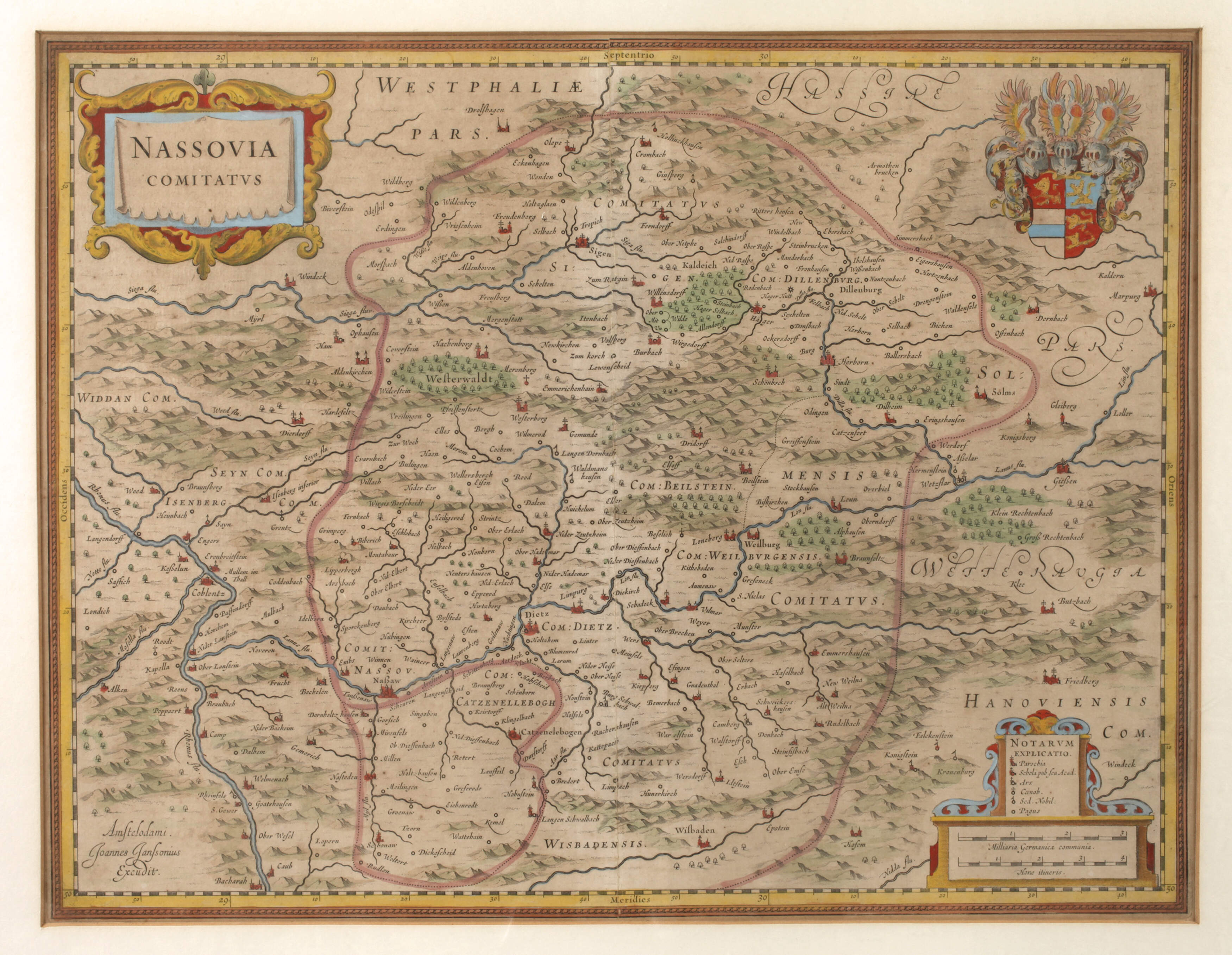 Johannes Janssonius, Karte Nassau