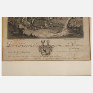 Johann Balzer, Jagdszene nach Norbert Grund