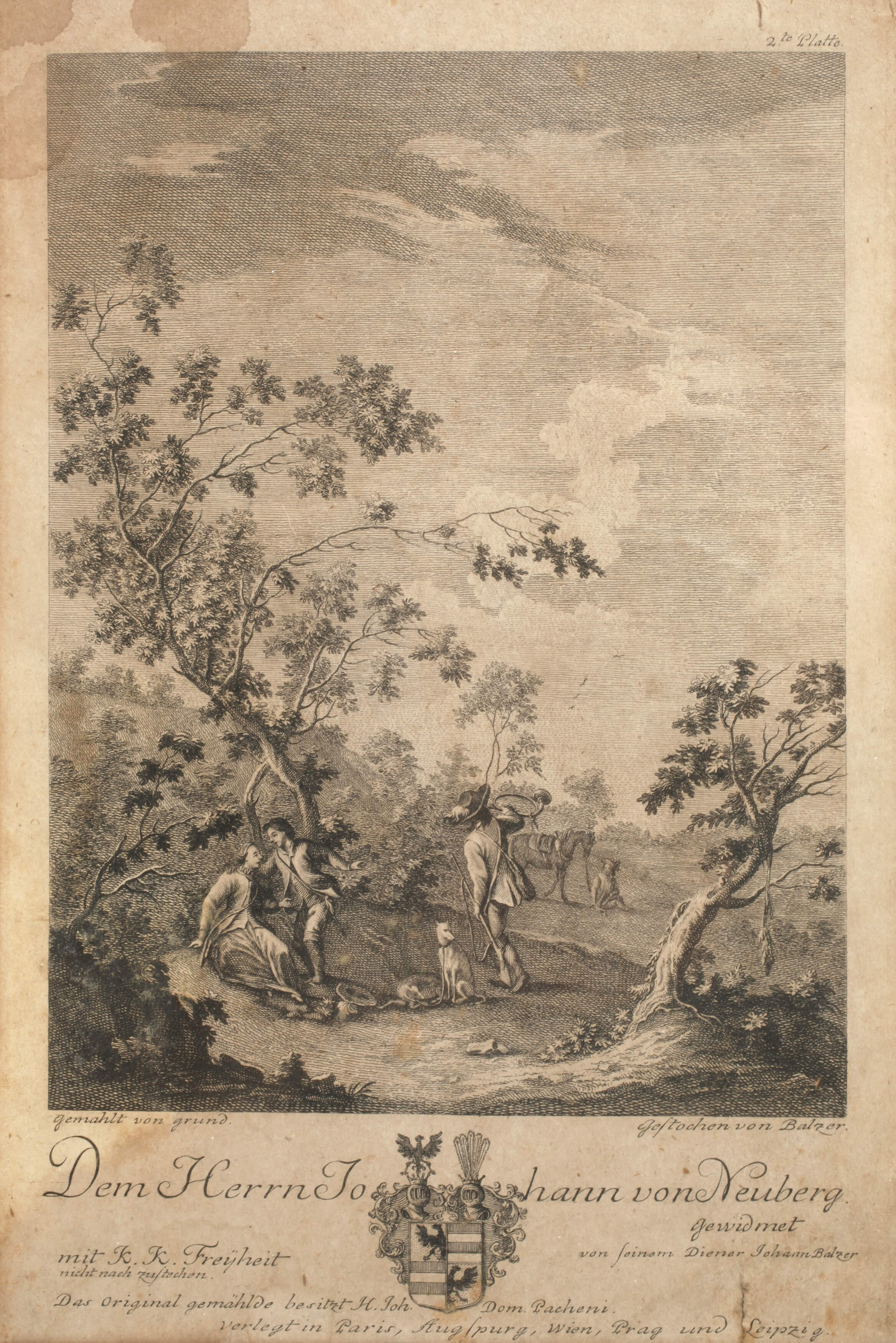 Johann Balzer, Jagdszene nach Norbert Grund